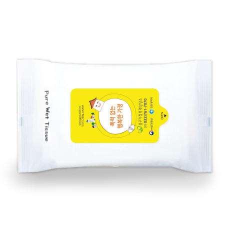HO)화이트 무광 - 물티슈 40매 라벨형 #4