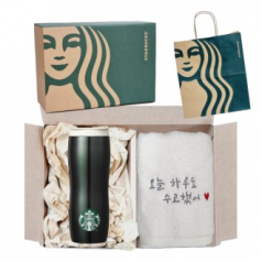스타벅스 SS 콩코드 하우스 텀블러 + 오수 영신타올 호텔수건 선물세트