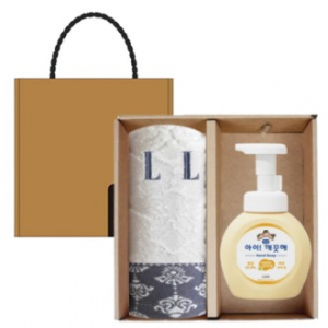 영신 타올 뉴 엘르로얄 + 아이깨끗해 핸드워시 선물세트