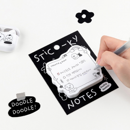 캐릭터 점착 메모지 화이트 #3
