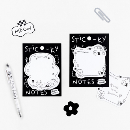 캐릭터 점착 메모지 화이트 #2