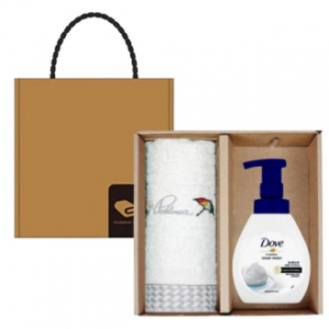아놀드파마 영신 타올 자카드 + 도브 포밍 핸드워시 선물세트