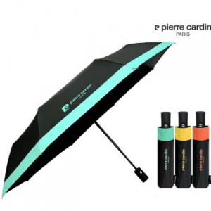 피에르가르뎅 컬러보더 암막 완전자동 3단우산