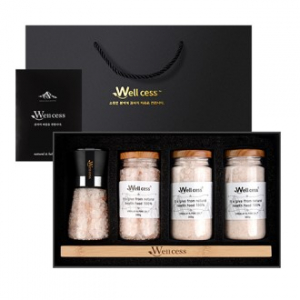 웰세스 WG-200A 히말라야 핑크솔트 핑크소금 그라인더 명절선물 근로자의날 창립기념 선물세트