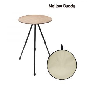멜로우 버디 캠핑 원형 사이드 미니 테이블, 높이조절 감성