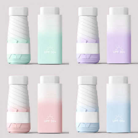 U016 퓨어컬러 5단우산 답례품 접이식 양우산 인쇄 소량 주문제작 미니 우산 #2