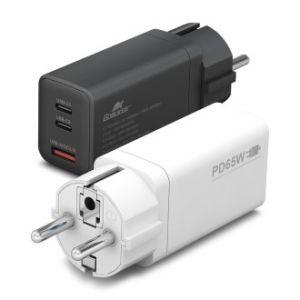 고부기 65W PD PPS 접지형 GaN USB 초고속 미니 3포트 멀티 충전기