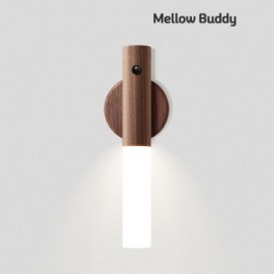 멜로우버디 무선 모션감지 LED 우드 스마트 센서 무드등