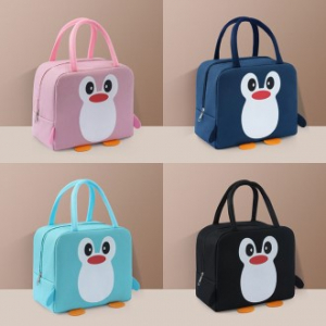 C047 큐트펭귄 보냉백 주문 제작 인쇄 피크닉 도시락가방 런치백 보온가방