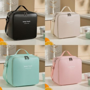 C049 로맨틱스퀘어 보온 보냉백 런치백 인쇄 도시락가방 보냉가방