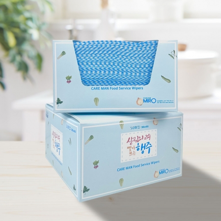 케어맨 간편하게 뽑아쓰는 접지행주 50매 #3
