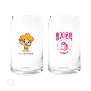 투명 캔비어컵 캔글라스 370ml