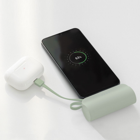 나이테 ST-AB100 도킹형 보조배터리 5000mAh C타입 올리브 #5