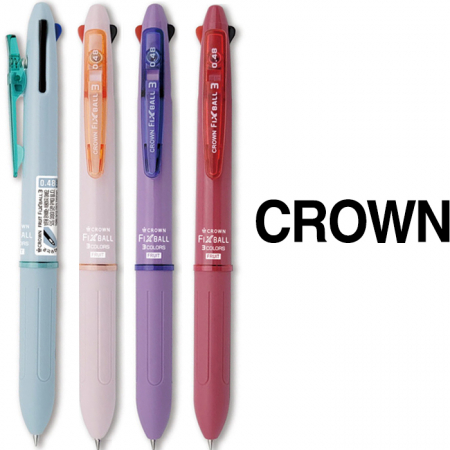 크라운 앞으로 지우는 볼펜 푸르츠 픽스볼 3색 0.48 #2