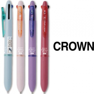 크라운 앞으로 지우는 볼펜 푸르츠 픽스볼 3색 0.48