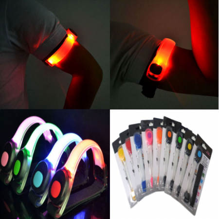 LED 라이트 안전밴드, 등산 야간운동 램프 라이트 안전등팔찌 스포츠 암밴드 #2