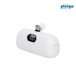 플레이고 UK-40 도킹 포터블 잔량표시 일체형 보조배터리 5000mAh