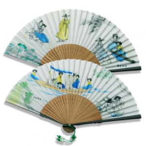 민속선 부채, 전통 부채, 접이식 부채