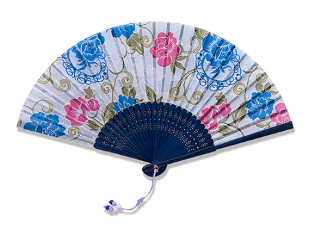 합죽선 꽃나염 부채, 접이식 부채 #4