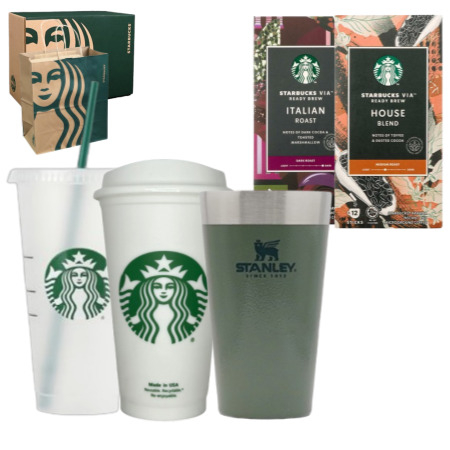 스타벅스 그란데 벤티 스탠리 해머톤 그린 비아커피 기프트 로고스 세트 #2