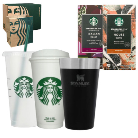 스타벅스 그란데 벤티 스탠리 블랙 비아커피 기프트 로고스 세트 #3