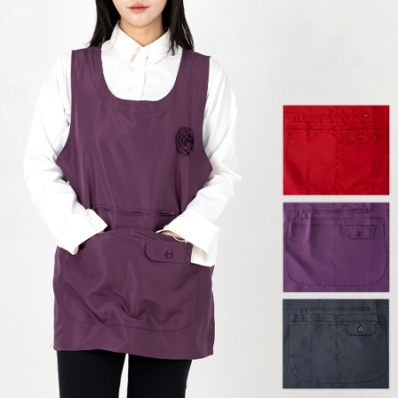 사이즈 업앤다운 원피스형 앞치마, 남자 여자 앞치마 #3