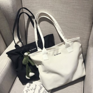 B014 가벼운 캔버스백 숄더 토트 가방 에코백 인쇄 주문제작