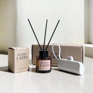 [센트라도] 미니 디퓨저 50ml + 펌핏 도킹형 보조배터리 세트