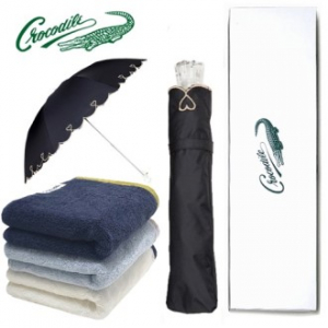 크로커다 양산 + 코마사 40수 타올 200g 양산 타올세트(2p)