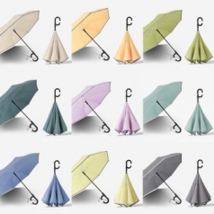 U020 뷰티풀 거꾸로 장우산 8골 답례품 인쇄 주문제작 기념품 자동우산 튼튼한 우산
