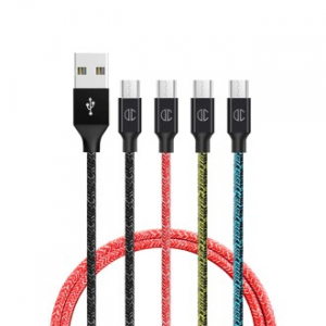 디씨넷 티타늄 페브릭 고속 충전케이블, 갤럭시 티타늄 고속충전 케이블 USB-5핀 50cm