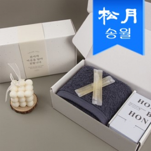 프리미엄 꿀 수건 답례품F (180g 코마 40수 타올 1 + 허니스틱 20포) 선물세트 단체선물 기념선물