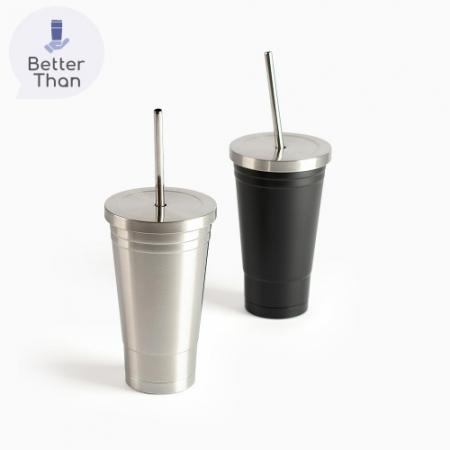 [베러덴] 이중 진공 스텐 빨대 텀블러 #2