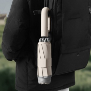 버클형 UV차단 거꾸로 3단 자동우산 야광우산