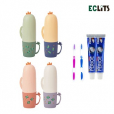 에클리츠 선인장 칫솔통 칫솔 치약 페리오 세트