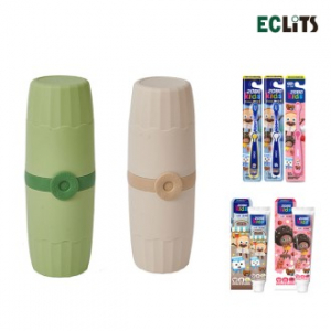 에클리츠 도넛 칫솔통 칫솔 치약 양치컵 칫솔 케이스 키즈 세트