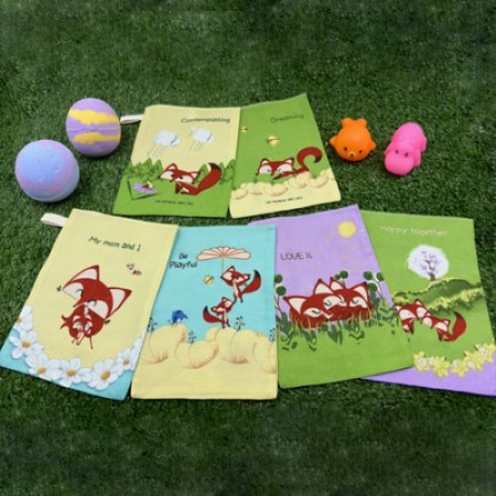 다원 빨간여우 시리즈 사각 인견 때타올 1P #3