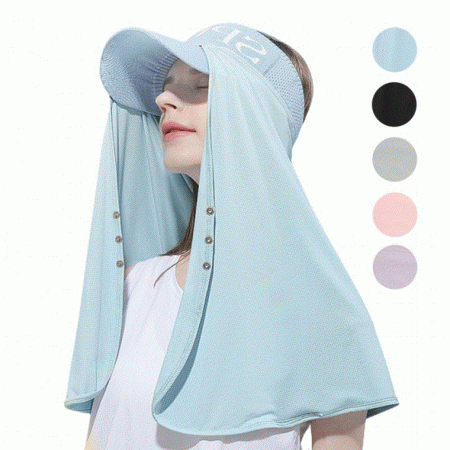 햇빛 차단, 자외선 차단 모자, 넥케어 모자, 골프, 등산, 캠핑, 낚시, 피부보호 #2