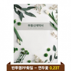 기성 부동산화일 0.23T 반투명PP(4P) - 연두꽃