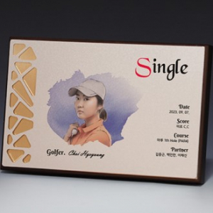 액자 인물화 알루미늄 상패 트로피 S8A014-12