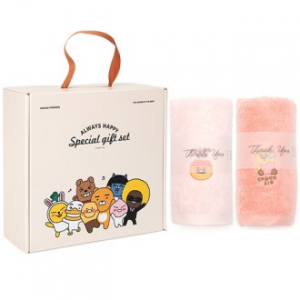 카카오프렌즈 채움 선물세트 8 (코마사 40수 타올 2P)