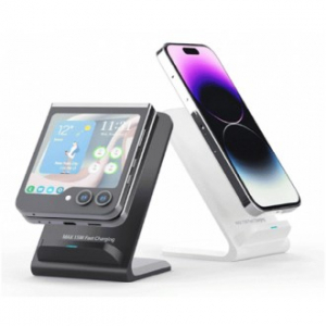 J84 어반위즈 15W 듀얼코일 급속 무선 충전 거치대 인쇄 무료