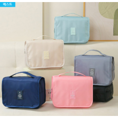 심플 벽걸이 여행용수영학원 수영장 세면 파우치 워시백 방수 세면백 압축파우치 베이지 블랙