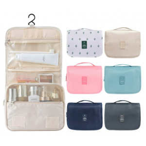 심플 벽걸이 여행용수영학원 수영장 세면 파우치 워시백 방수 세면백 압축파우치 베이지 블랙