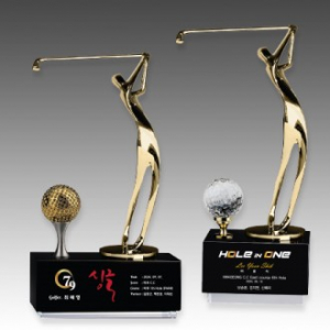 메탈 크리스탈 골프 트로피 S8A102-35
