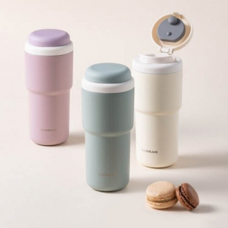 락앤락 데일리 마카롱 텀블러, 해피 STS316 이중진공 보온/보냉 텀블러 480ml #2