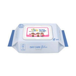 데이케어 블루 생분해 물티슈 20매 (엠보)캡 FSC원단
