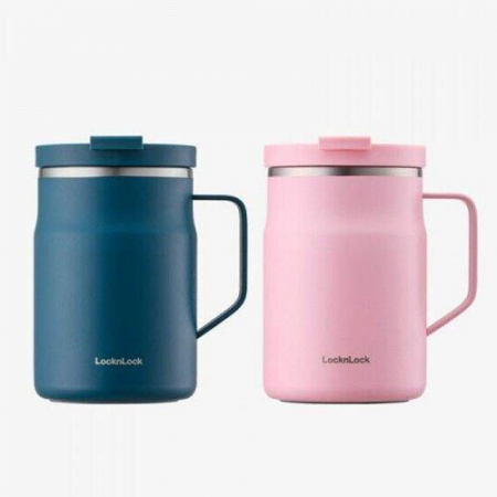 락앤락 메트로 밀폐 머그 텀블러 475ml, 해피 스틸304 이중진공 보온/보냉 머그 텀블러 475ml #2