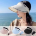 작은이미지: 여성 썬캡 자외선 차단 돌돌이 골프 캠핑 산책 모자 #2