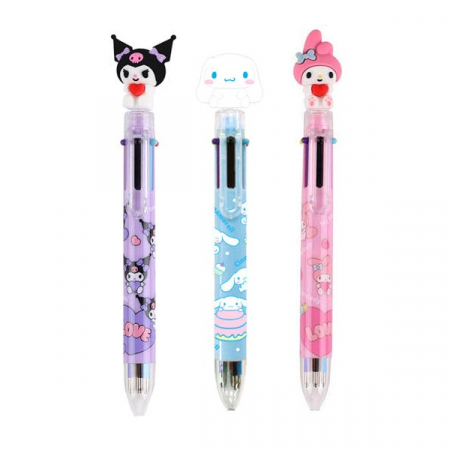 산리오 피규어 6색 볼펜 0.7mm [J1]